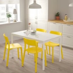 Mətbəx fotoşəkili IKEA üçün masa stulları