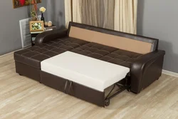 Sofa bed with sleeping place photo