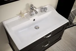 Bathroom sink 80 cm photo
