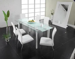Кухонный стол для белой кухни фото