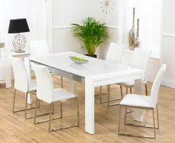 Kitchen table for white kitchen photo