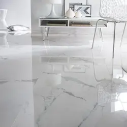 White Marble Tiles In The Kitchen Photo