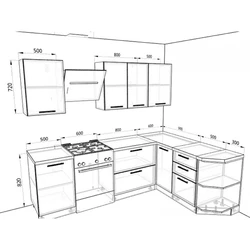 Белые кухни угловые с размерами фото
