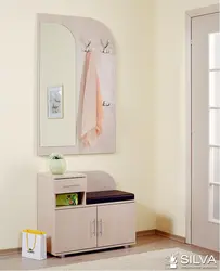 Mirror with drawers in the hallway photo