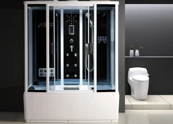 Shower cabins with bathtub rectangular photos