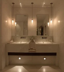 Bath design sinks and mirrors photo