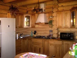 Hood For The Kitchen Of A Wooden House Photo