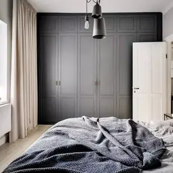Gray bedroom wardrobe photo