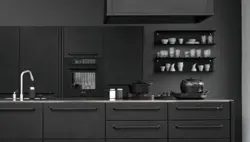 Фото на черном фоне для кухни