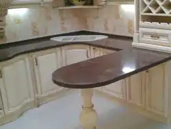 Tabletop with legs for kitchen photo