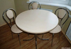 Kitchen table photo oval inexpensive