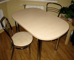 Kitchen table photo oval inexpensive