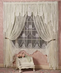 Tulle With Embroidery In The Living Room Photo