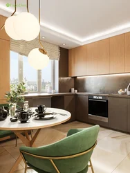Two-room apartment with a large kitchen photo