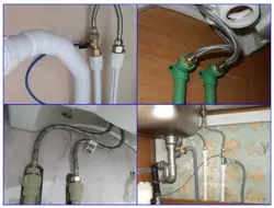 How to connect water in the kitchen photo