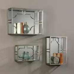 Glass shelves for the kitchen photo