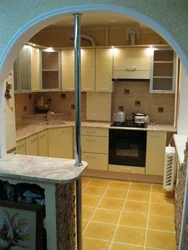 Photo of arches in the kitchen with bar