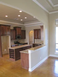 Photo of arches in the kitchen with bar