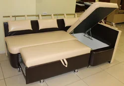 Photo of upholstered furniture with a sleeping place