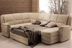 Photo of upholstered furniture with a sleeping place
