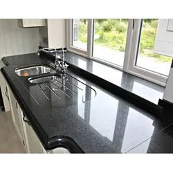 Photo Of Black Artificial Stone In The Kitchen