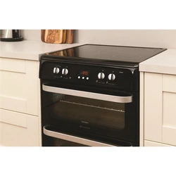 Electric stove with oven in the kitchen photo