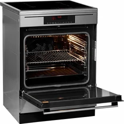 Electric Stove With Oven In The Kitchen Photo