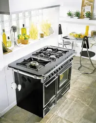 Electric Stove With Oven In The Kitchen Photo