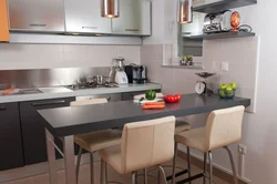 Kitchen with built-in table design photo