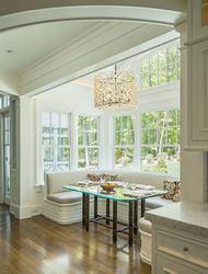 Kitchen with French window design photo