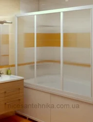 Sliding Plastic Curtains For Bathroom Photo