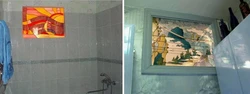 How to cover a bathroom window photo