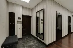 Light Hallway With Dark Furniture Photo