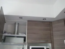 Plasterboard hood for kitchen photo
