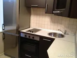 Газавая панэль на маленькай кухні фота