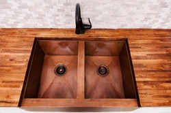 Wooden kitchen sinks photo