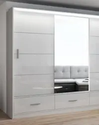 Шкаф белый глянец для гостиной фото