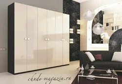 White gloss cabinet for living room photo