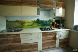 Photo Of A Kitchen With A Chipboard Apron