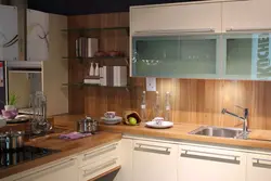 Photo Of A Kitchen With A Chipboard Apron