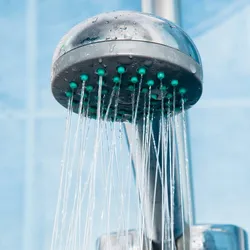 Photo of shower in bathtub with water