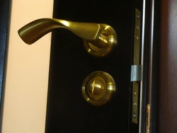 Bathroom door handle photo