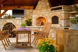 Summer kitchen projects with stove photos