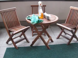 Фото столов и стульев на лоджию