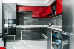 Photo of a high-tech kitchen in Khrushchev