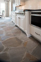 Stone Floor In The Kitchen Photo