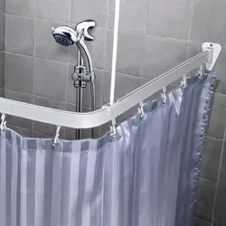 How To Hang Curtains In The Bathroom Photo