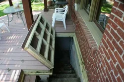 Entrance to the basement from the kitchen photo