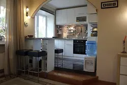 How I combined the kitchen with the room photo