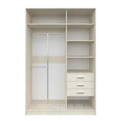 Wardrobe in the bedroom photo with drawers